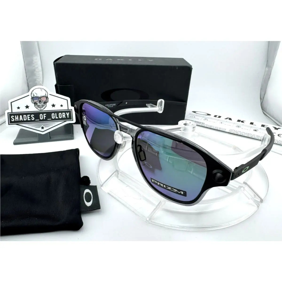 Coldfuse Matte Black W/ Prizm Jade Polarized Sunglasses OO6042-08 by Oakley
