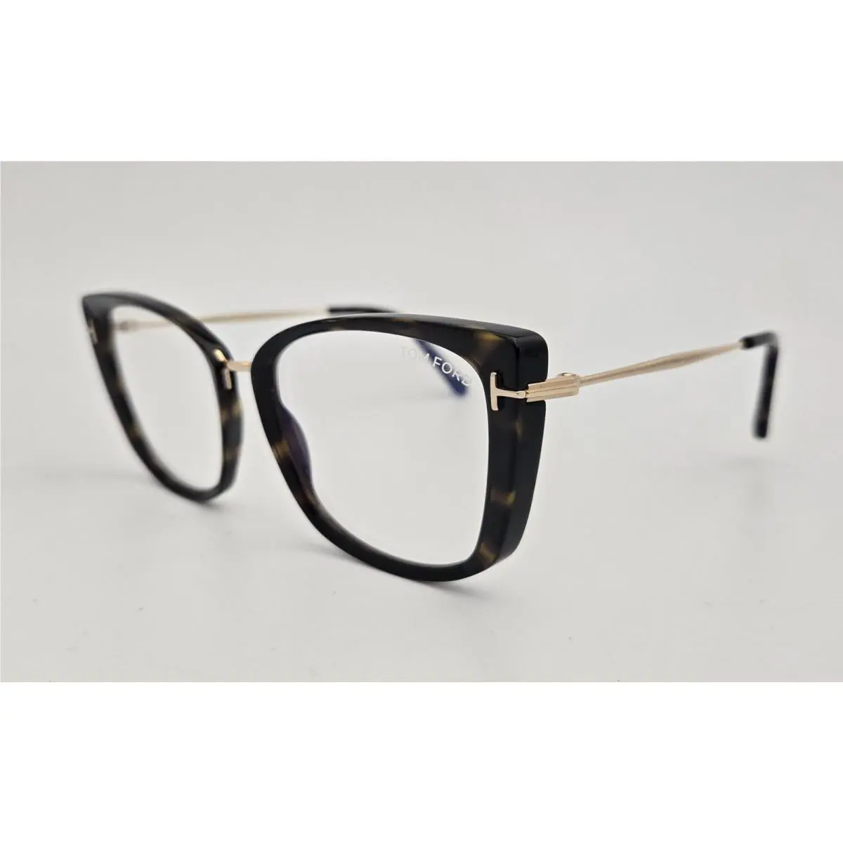 Tom Ford Eyeglasses TF 5816-B Color 052 Havana Gold Cat Eye Size 53 Women`s