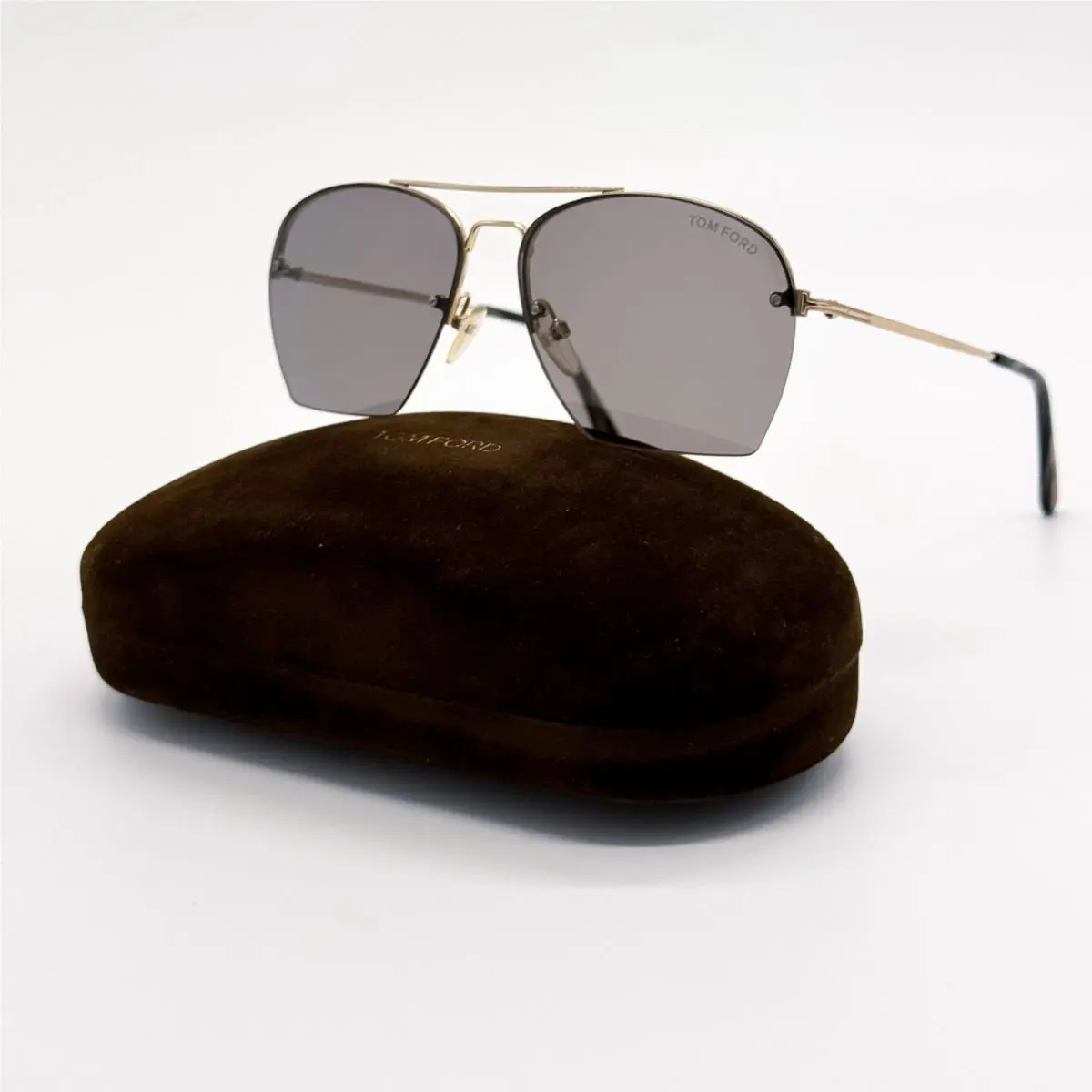 Tom Ford Whelan Sunglasses TF505 28E Aviator Gold/brown Women Eyewear FT0505