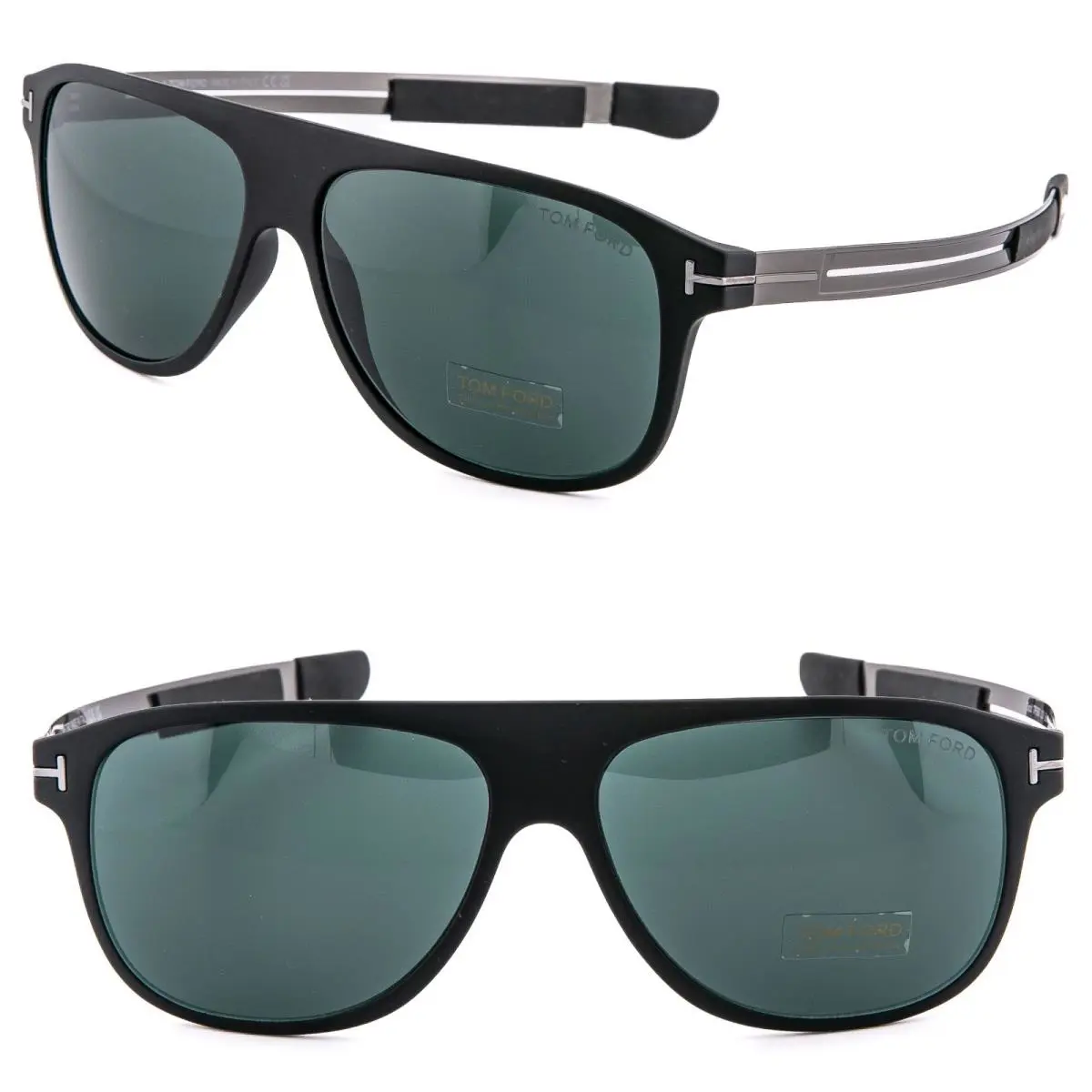 Tom Ford Todd TF0880 02V Gunmetal Black Aviator Sport Sunglasses 0880 FT0880