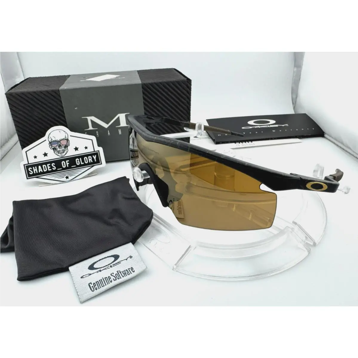 M Frame Strike Gen 2 Gold Mine Gold Iridium Vintage Sunglasses Mint Rare by Oakley