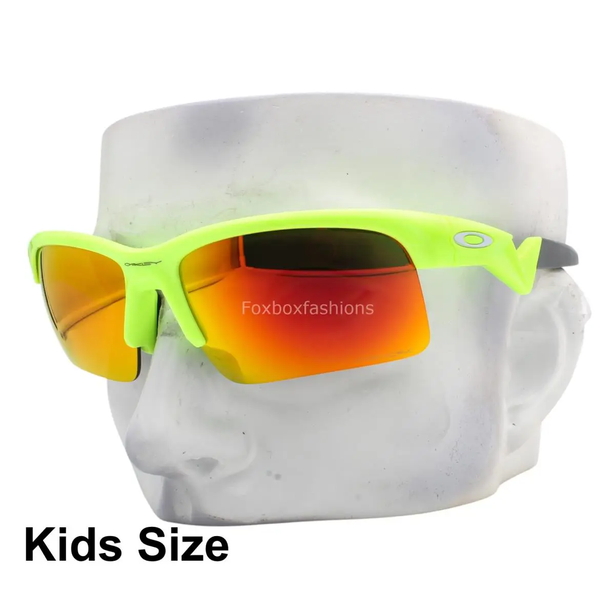 Youth Fit Sunglasses OJ9013-0462 Capacitor Neon Green Prizm Red Kids Size by Oakley