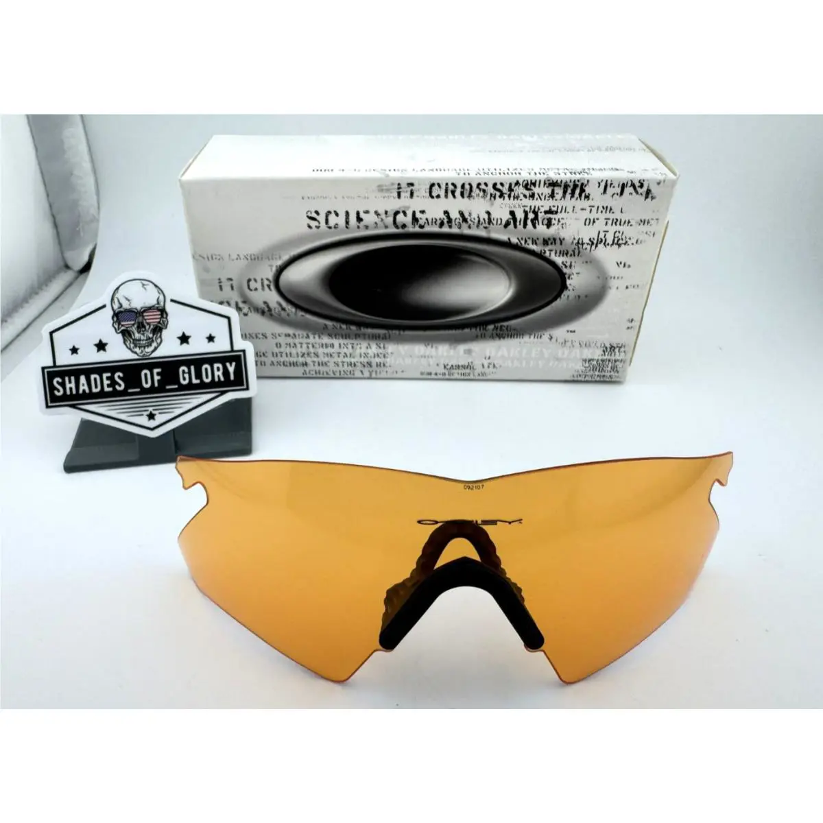 M Frame Heater Persimmon Lens Sunglasses Vtg Nose Piece by Oakley