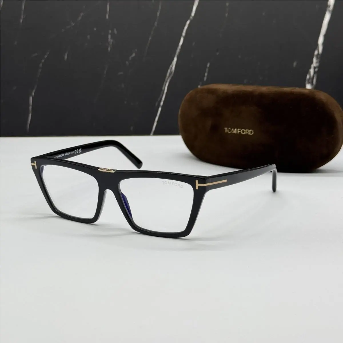 Tom Ford TF5912 001 Black Women Cat Eye Eyeglasses Tom Ford FT5912 001 Eyewe