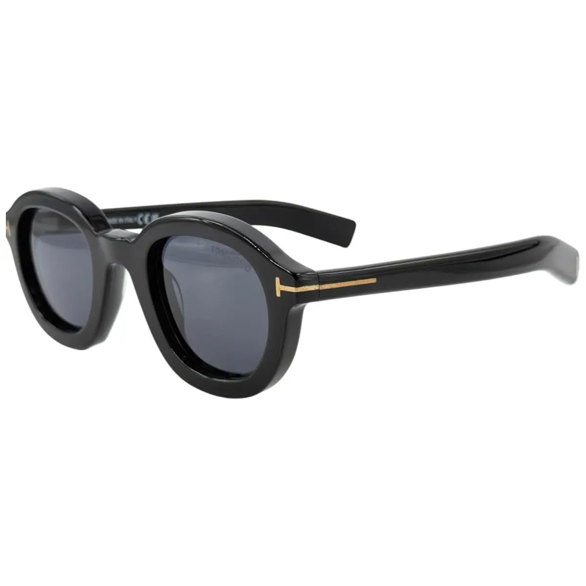 Tom Ford TF1100 Raffa Mens Plastic Sunglass 01A Shiny Black 46-25 Italy w Case
