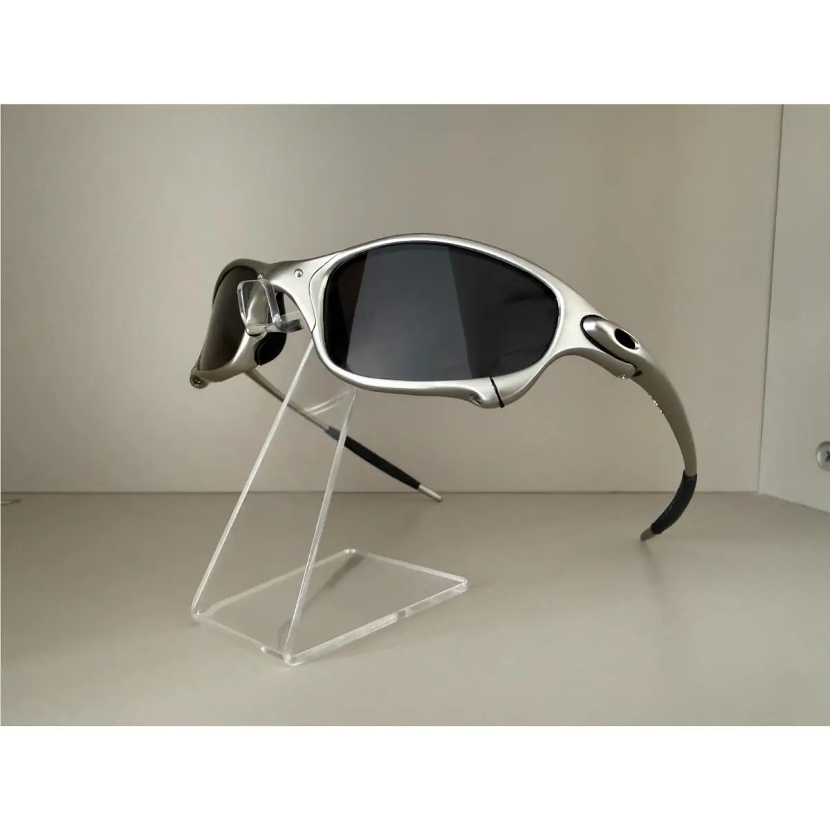 Vintage Oakley Juliet 1.0 X-metal Polarized Sunglasses Black Lens Silver Frames