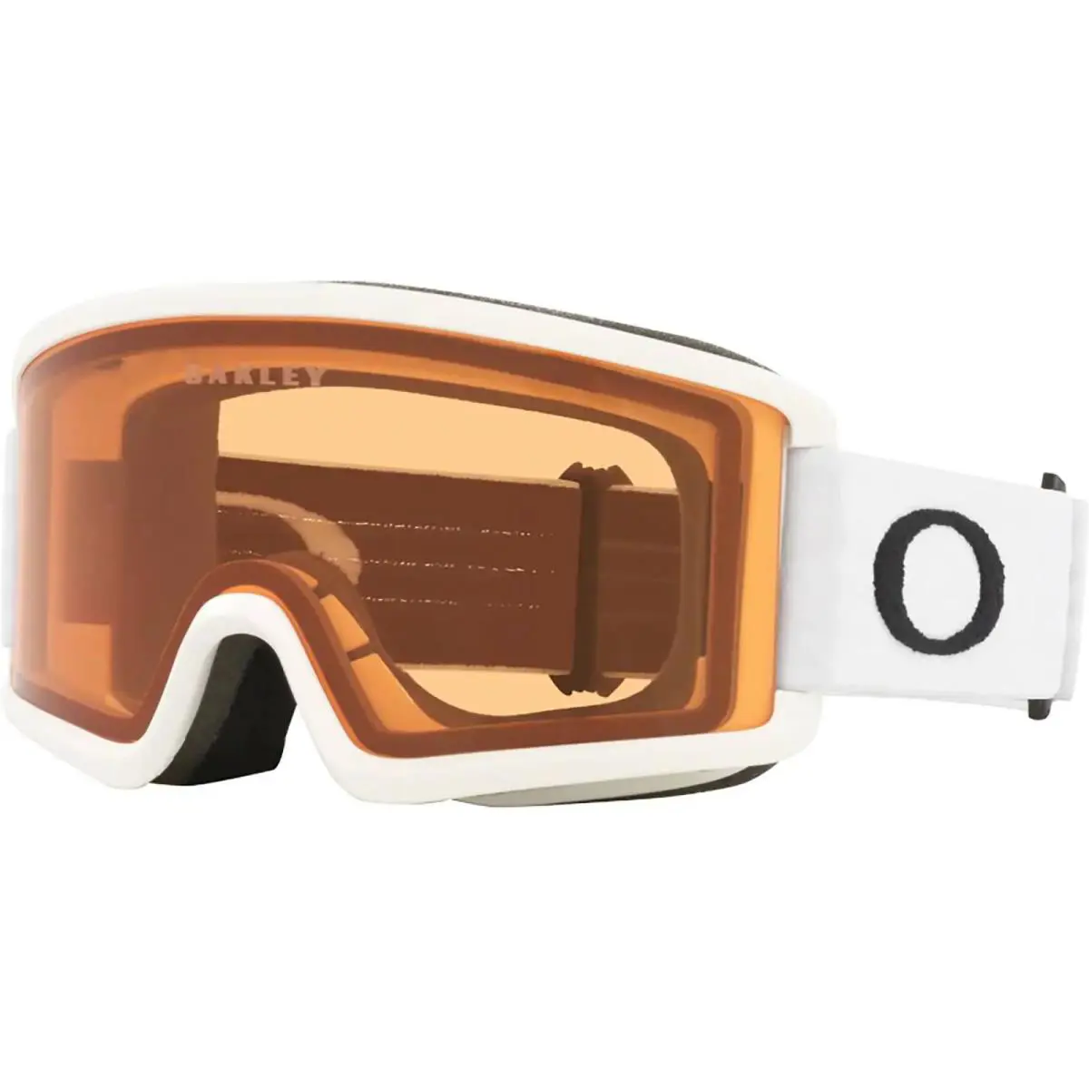 Youth Target Line S Snow Matte White/persimmon One Size Goggles by Oakley