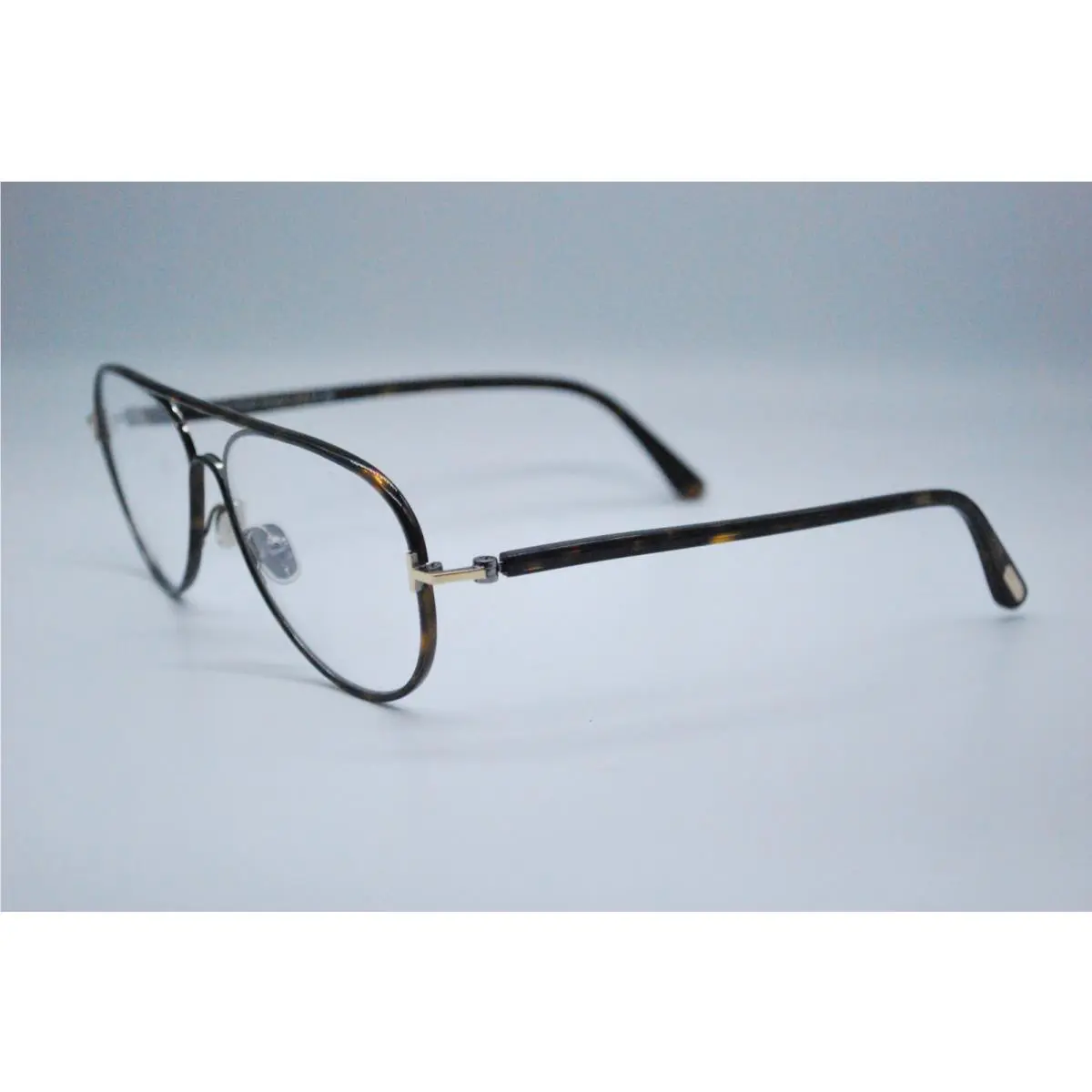 Tom Ford TF 5897-B 052 Havana Blue Block Eyeglasses Frames 57-15