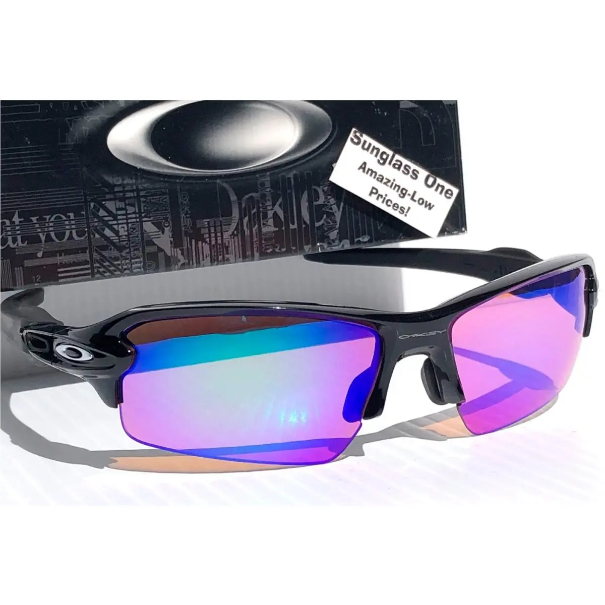Oakley Flak 2.0 Shiny Black Frame with Prizm Golf Lens Sunglass 9271-09