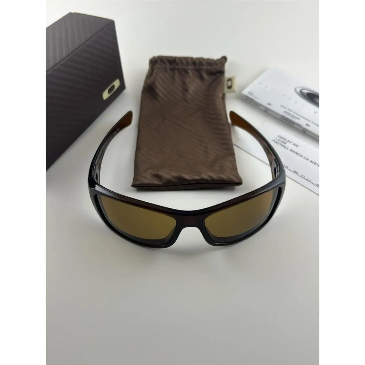 Hijinx Polished Rootbeer Bronze Polarized+box 03-597 Gold Icons Rare by Oakley