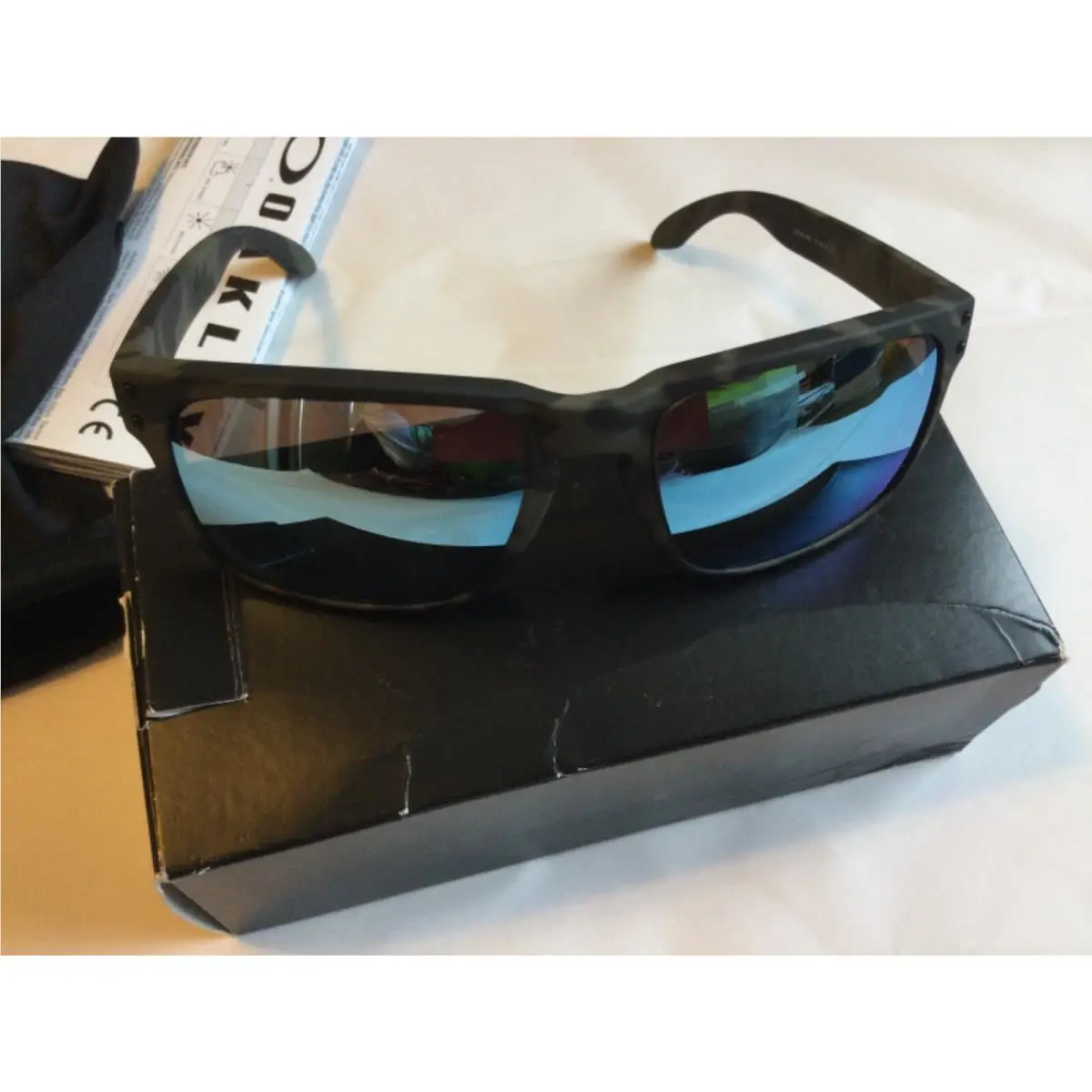 Holbrook Prism Lens Green Camo Deep Water H20 Mirror Sunglasses by Oakley
