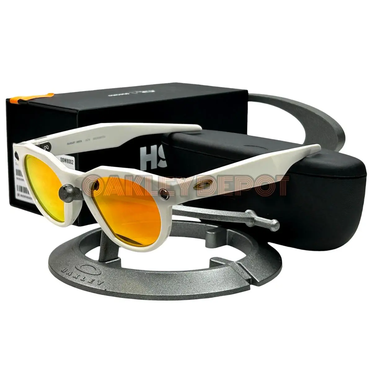 Hstn Meta AI 00W8002 Warm Grey/prizm Ruby Sunglasses by Oakley