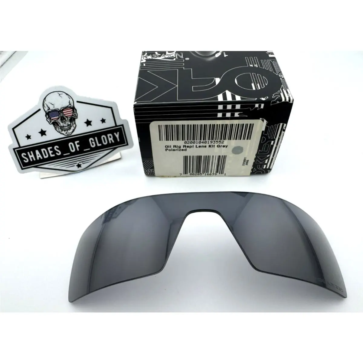 Oil Rig Grey Polarized Replacement Sunglasses Lens Kit Oem by Oakley