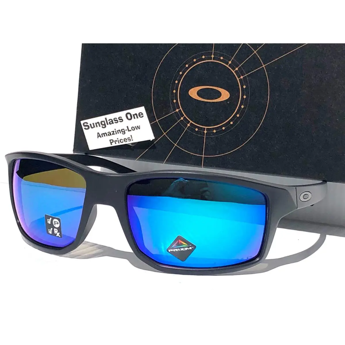 Gibston Matte Black Prizm Polarized Sapphire Lens Sunglass 9449-10 by Oakley