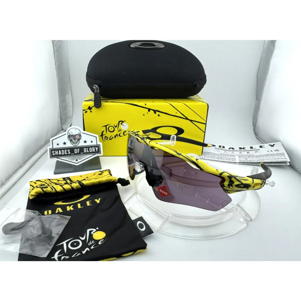 Oakley Radar EV Path Tour DE France Tdf Splatter Prizm Road Sunglasses OO9208-E8