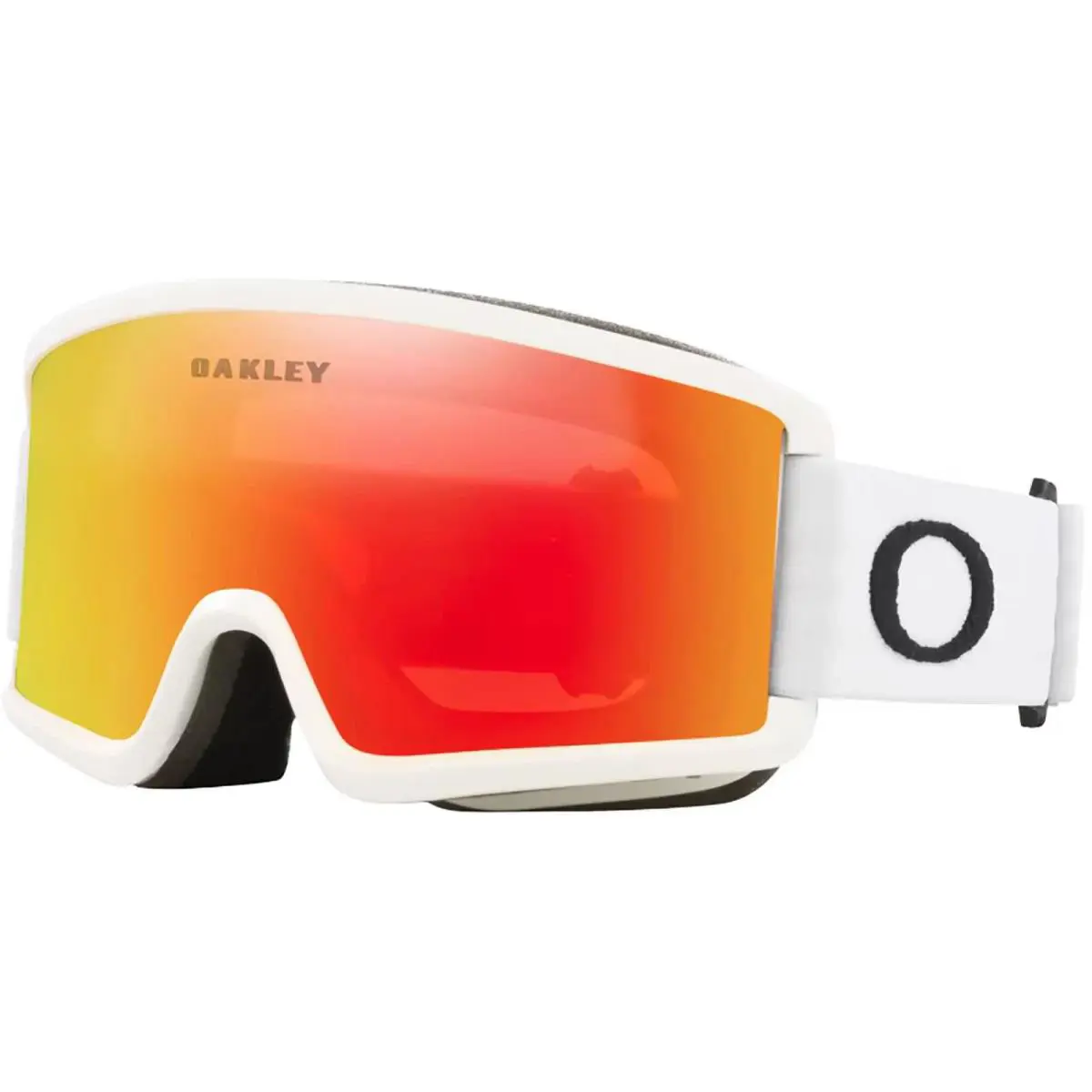 Youth Target Line S Snow Matte White/fire Iridium One Size Goggles by Oakley