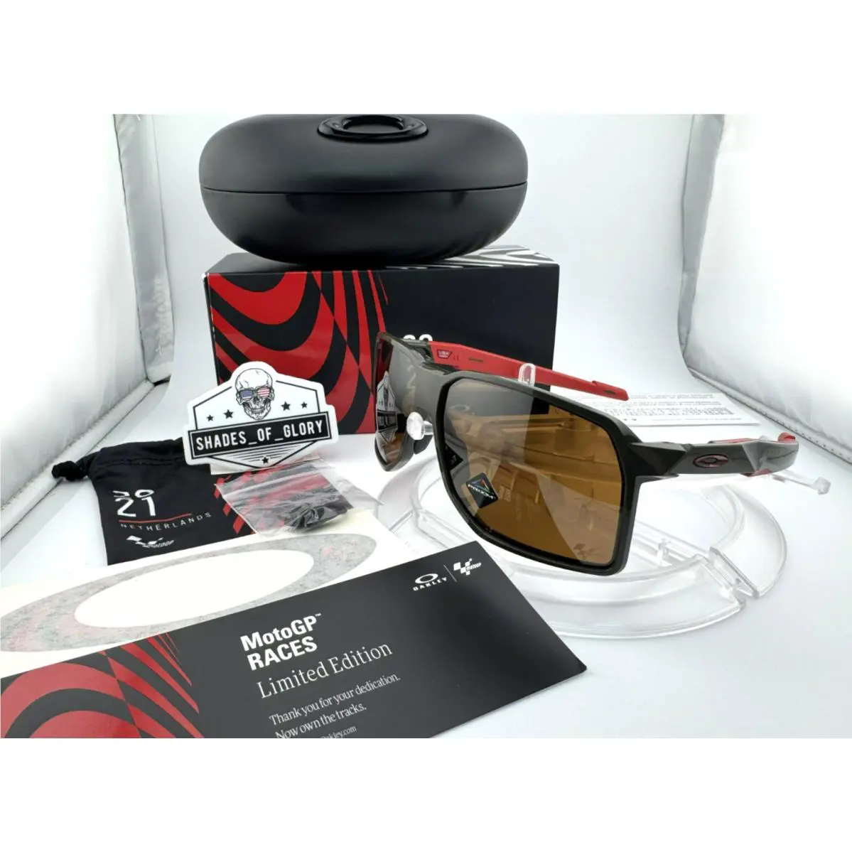 Oakley Portal Motogp Netherlands Olive Prizm Tungsten Sunglasses OO9446-10 Rare