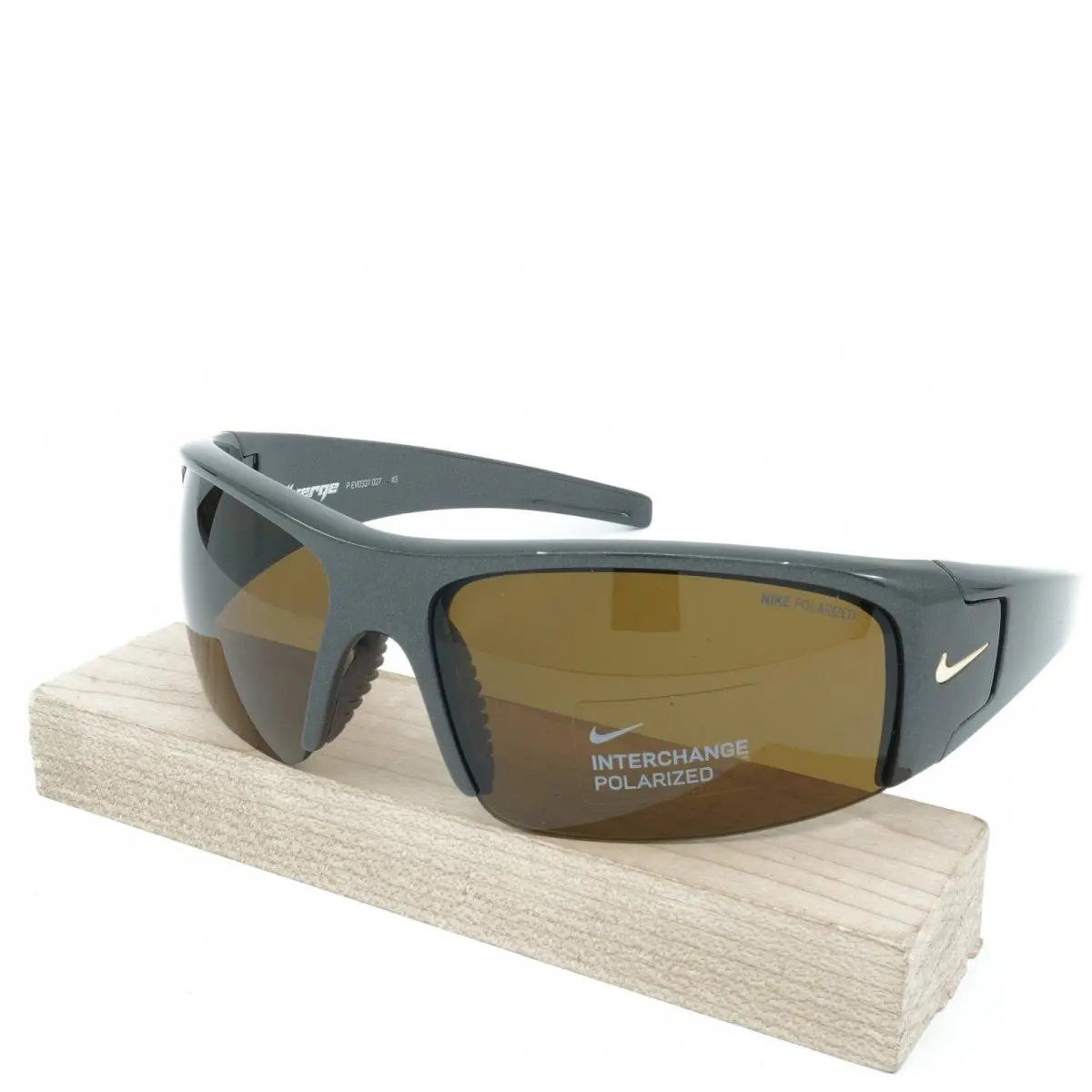 EV0327-027 Mens Nike Diverge P Polarized Sunglasses - Frame: Onix Brown