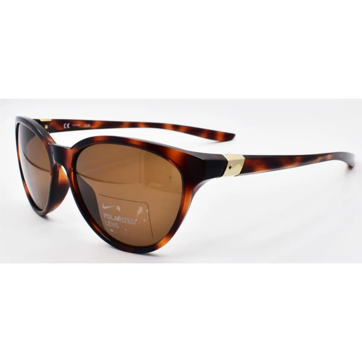 Nike City Persona DM0082 221 Women`s Sunglasses Soft Tortoise / Brown Polarized