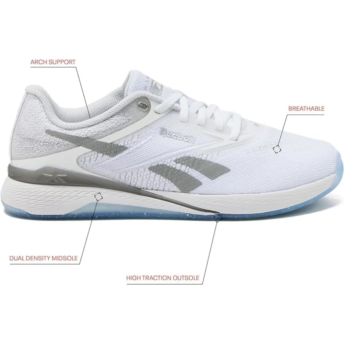 Reebok shoes - Athletic - Athletic - White/Ai Aqua/Energy Red 13