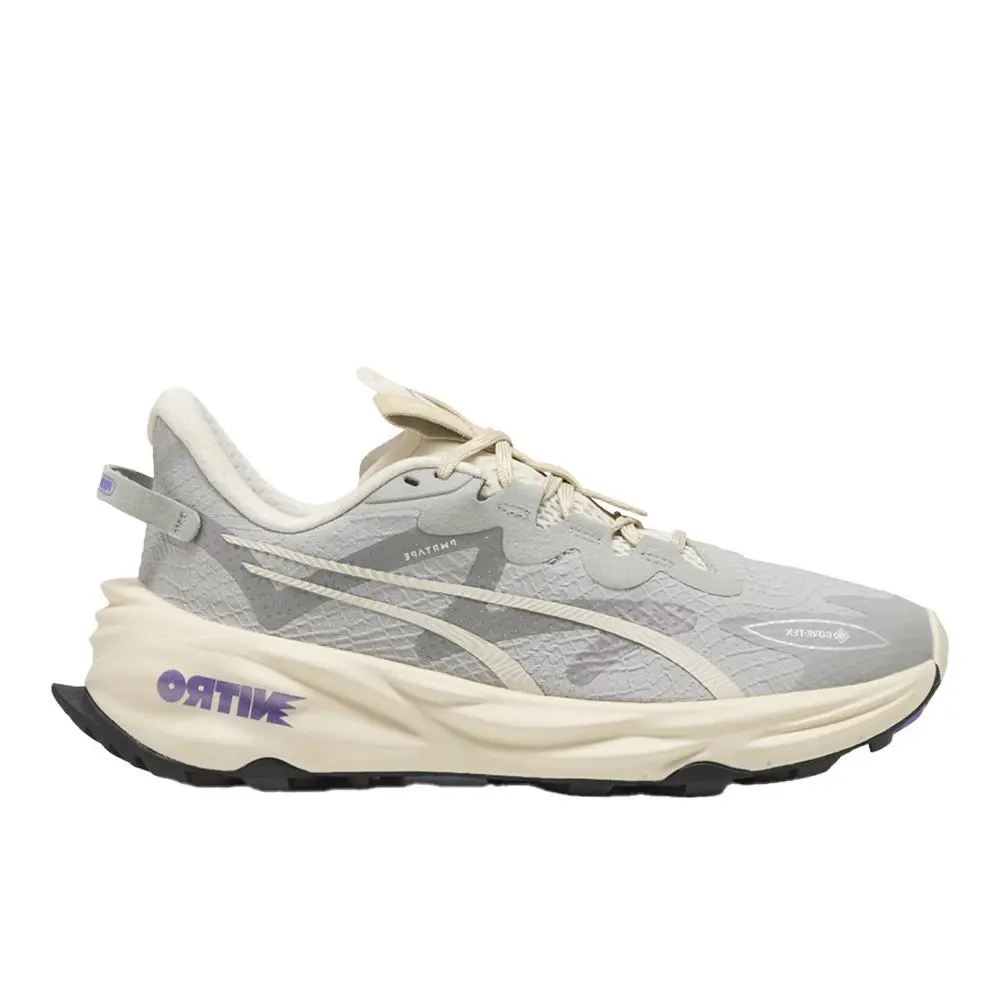 Puma Fast Trac Nitro 3 Gtx Trail Running Womens Grey Sneakers Athletic Shoes 37