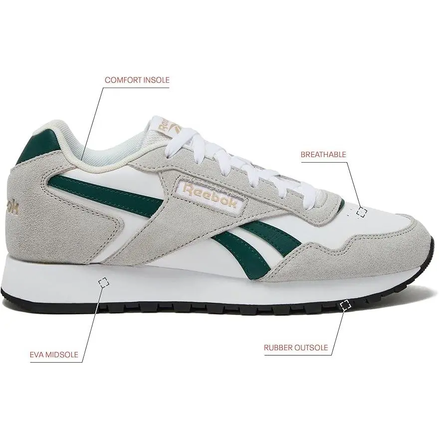 Reebok shoes - Athletic - Athletic - White/Collegiate Green/Grey 1 6