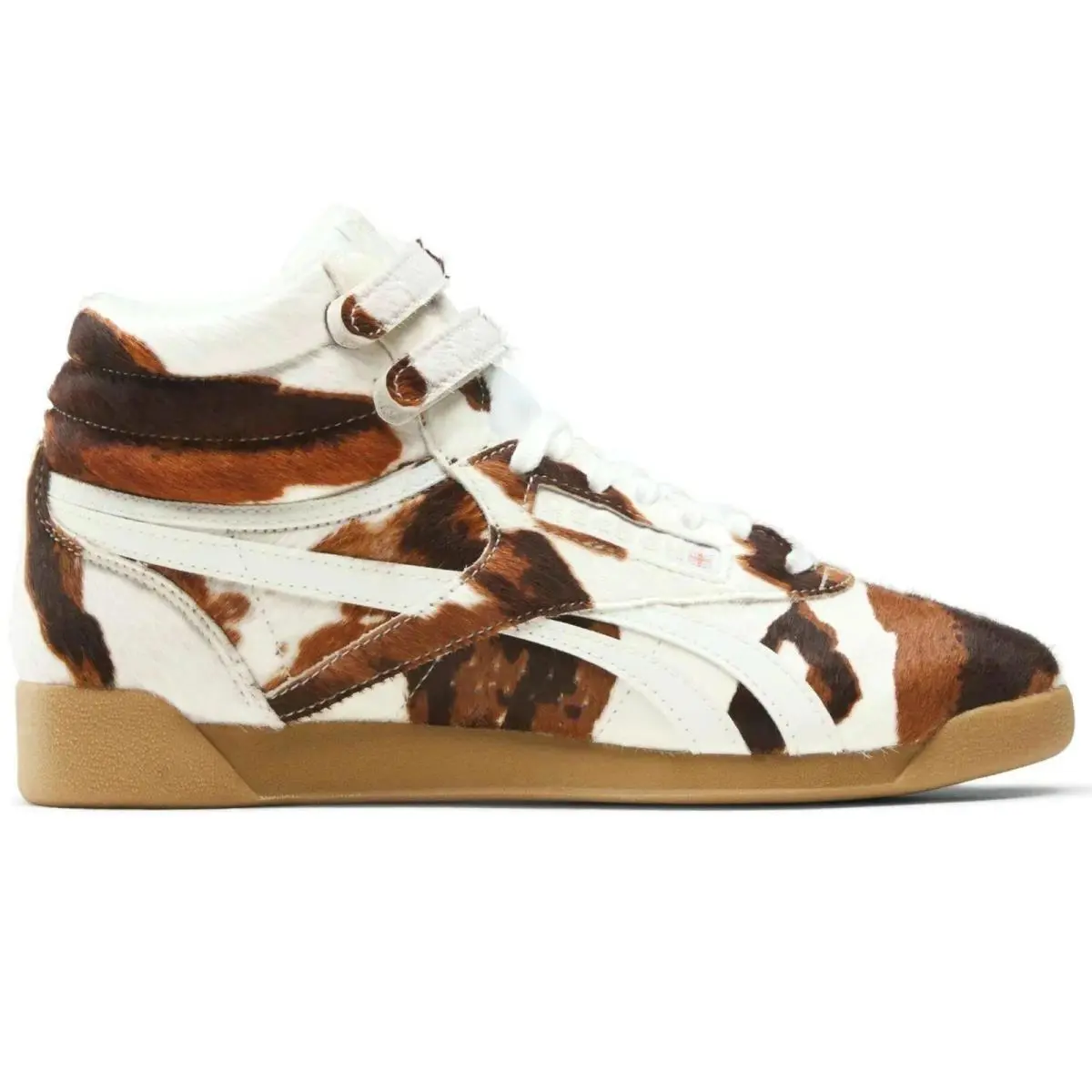 Reebok shoes - Reebok Freestyle Hi - Freestyle - Brown, Manufacturer: Cow/Chalk/Gum 12