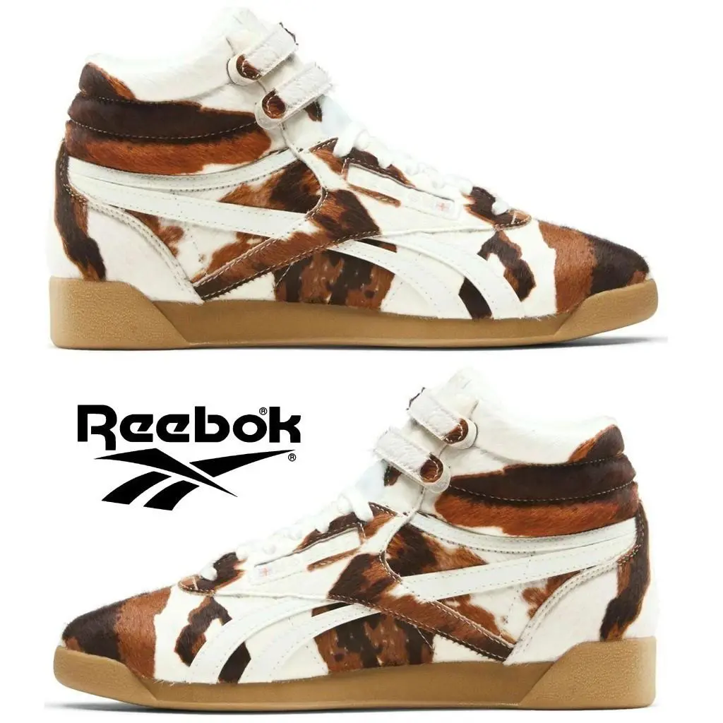 Reebok shoes - Reebok Freestyle Hi - Freestyle - Brown, Manufacturer: Cow/Chalk/Gum 17