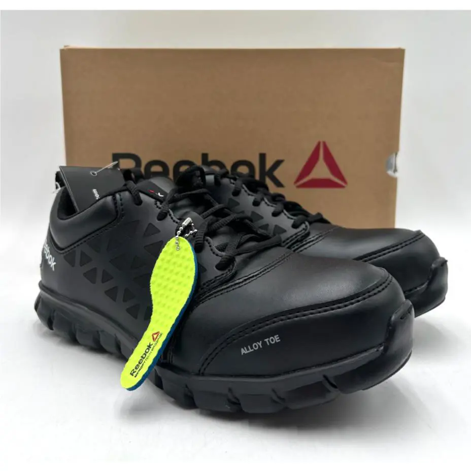 Reebok Sublite Cushion Work RB4047 Men`s Work Shoe Black Multiple Sizes