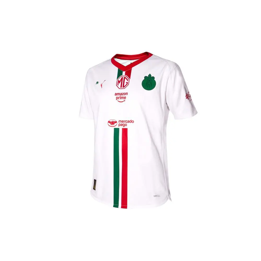 Puma clothing - PUMA Chivas Away Replica 2526 Crew Neck Short Sleeve Soccer Jerse - 71358101 - White 6