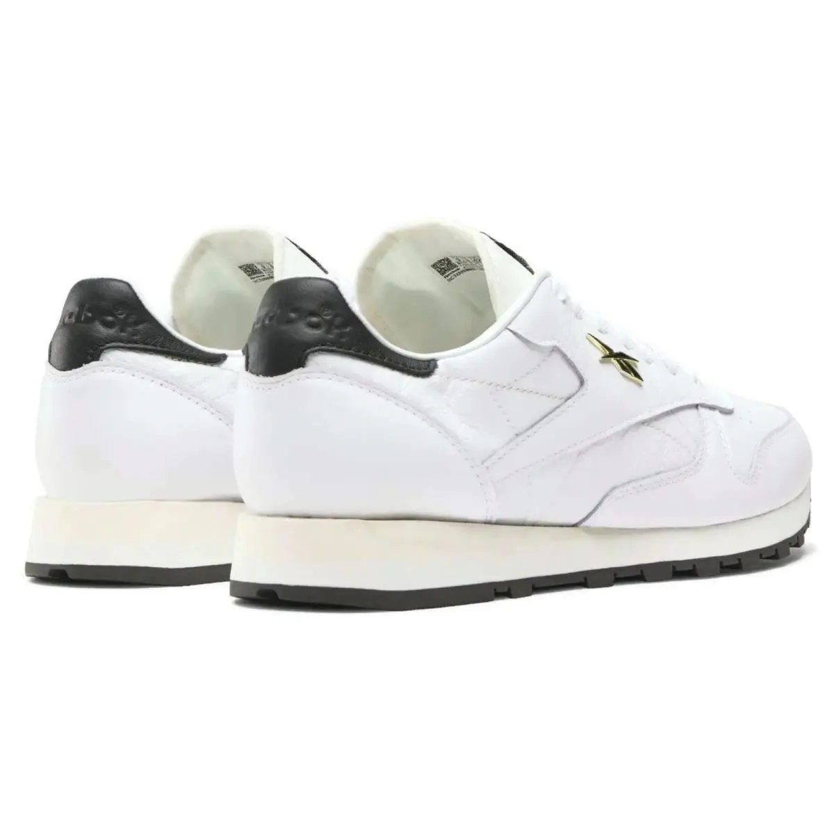 Reebok shoes - Reebok Classic Leather - Classic Leather - White, Manufacturer: White/Black/Chalk 8