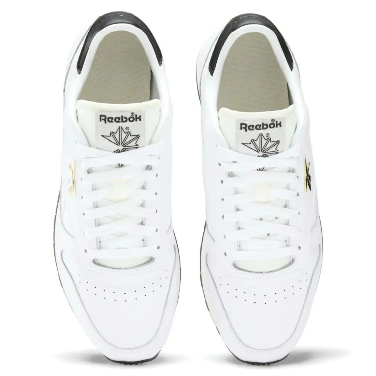 Reebok shoes - Reebok Classic Leather - Classic Leather - White, Manufacturer: White/Black/Chalk 9