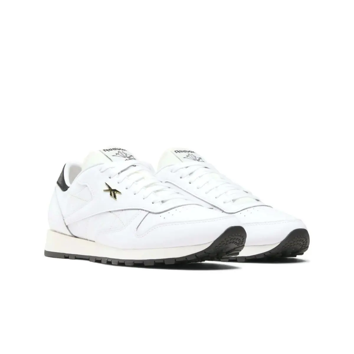 Reebok shoes - Reebok Classic Leather - Classic Leather - White, Manufacturer: White/Black/Chalk 2