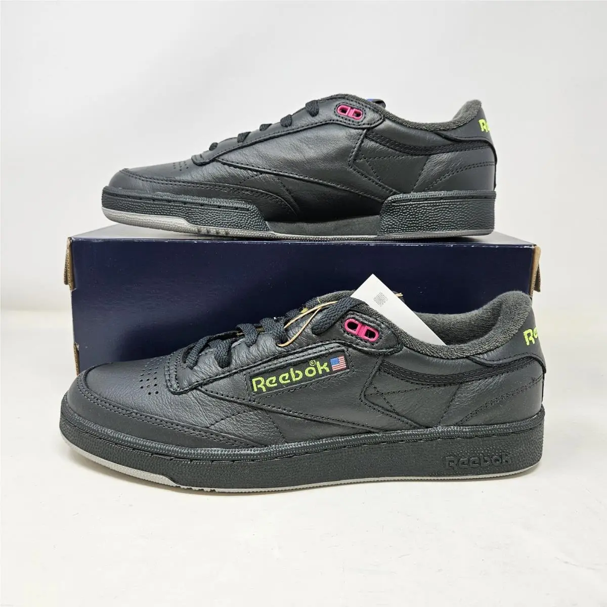 Reebok Club C 85 Vintage Black Comfy Casual Shoes / 100201173 / Men`s Size 11
