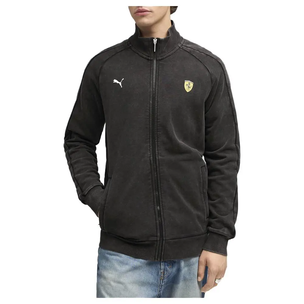 Puma clothing - PUMA Scuderia Ferrari T7 Full Zip Jacket - 63275401 - Black 1