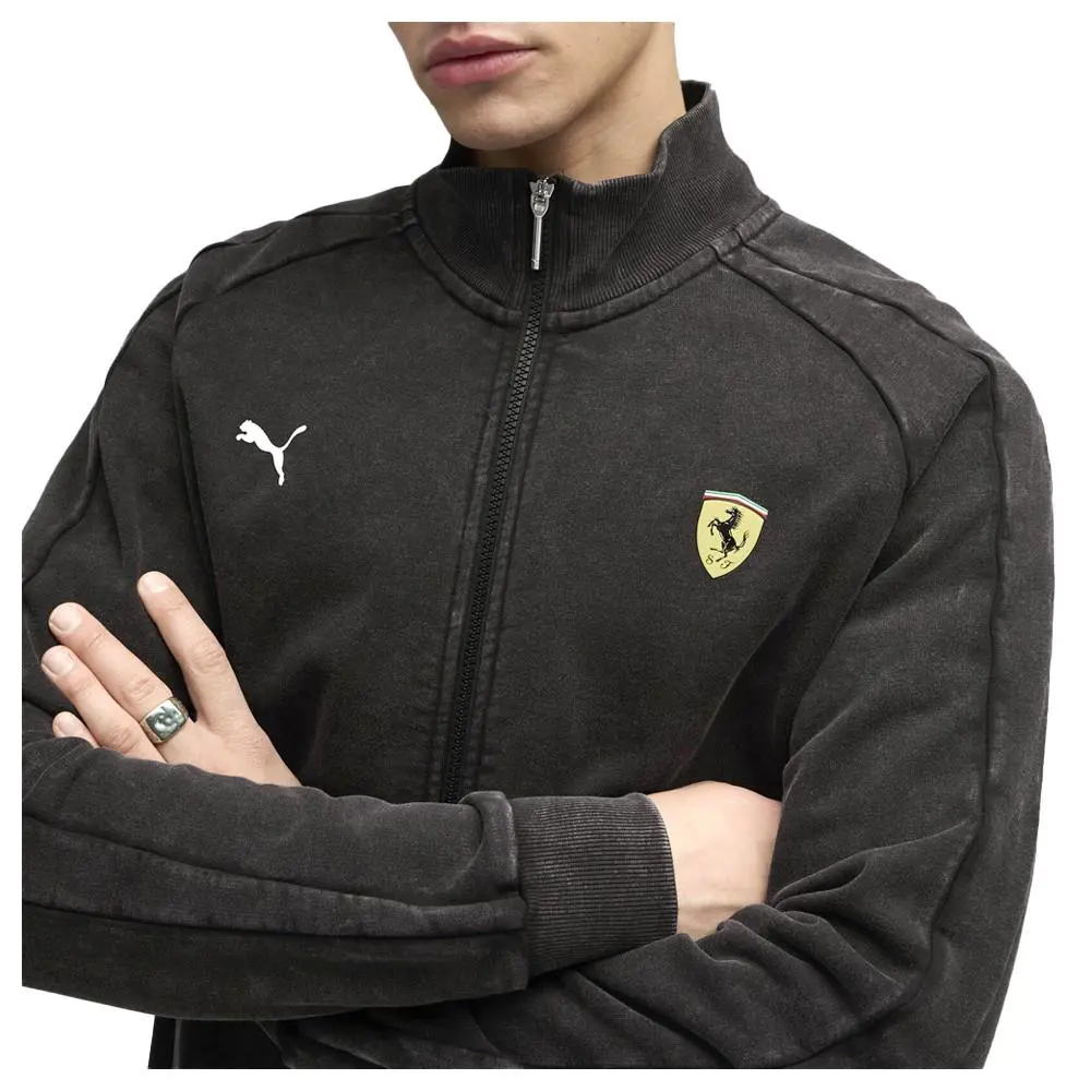 Puma clothing - PUMA Scuderia Ferrari T7 Full Zip Jacket - 63275401 - Black 3