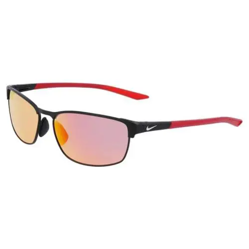 Nike Modern Metal M DZ7366 010 Satin Black/red Mirror Sunglasses - Frame: Satin Black, Lens: Red, code: 010