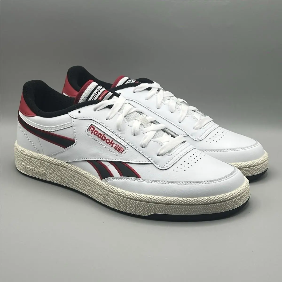 Reebok Classic Club C Revenge White Red Retro Shoes - Men`s Size 11