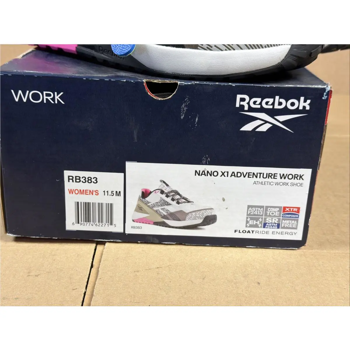 Reebok shoes - Nano X1 Adventure Work - Nano Adventure Work - RB383 - Silver, Army Green, and Pink 0
