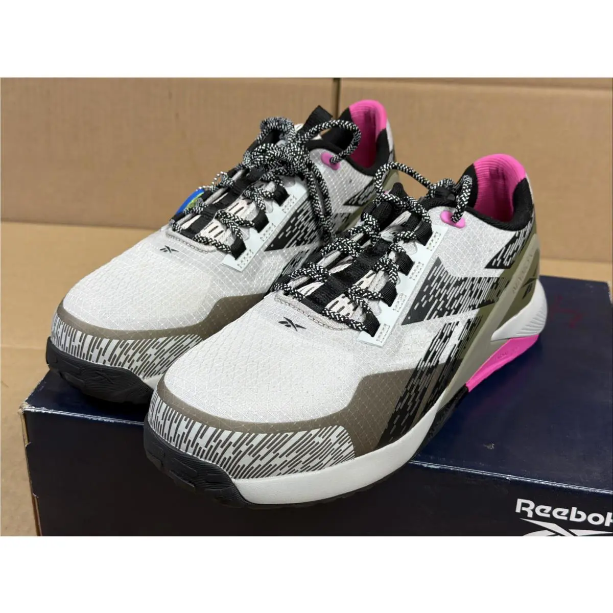 Reebok shoes - Nano X1 Adventure Work - Nano Adventure Work - RB383 - Silver, Army Green, and Pink 3