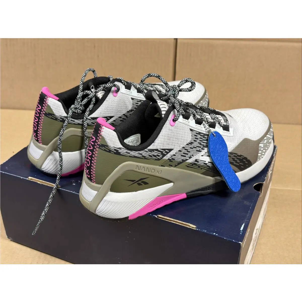 Reebok shoes - Nano X1 Adventure Work - Nano Adventure Work - RB383 - Silver, Army Green, and Pink 7