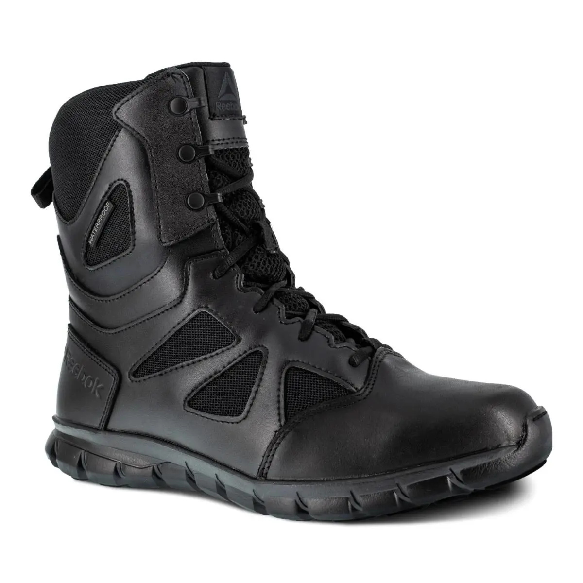 Reebok Duty Women`s Sublite Cushion 8 Inch Tactical Soft Toe Boot Black - 7 Wide