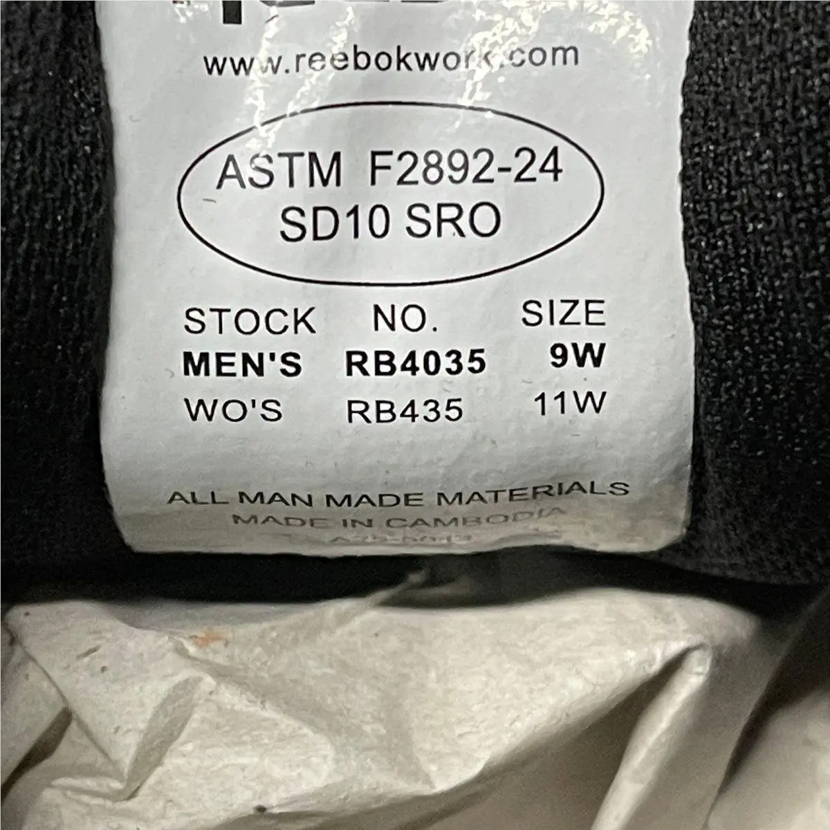 Reebok shoes - RB435 - RB435 - Black (UPC: 690774479517) 3
