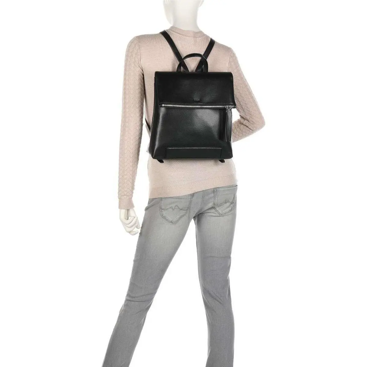 Dkny Jayeson Backpack Women Black Zip Top Lined Casual on The go