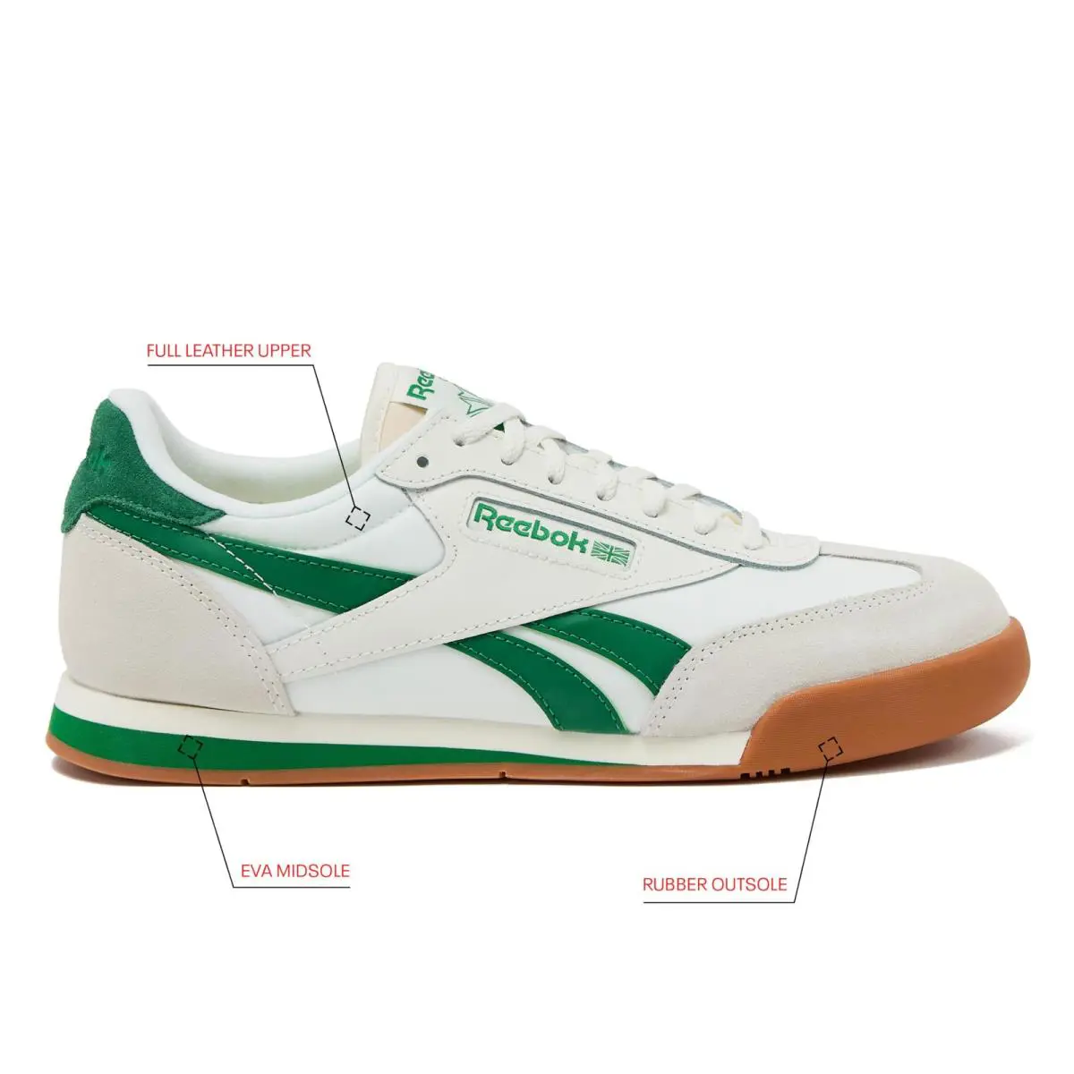 Reebok shoes - 134874 - 134874 - Chalk/Green/Gum (UPC: 198806102544) 0