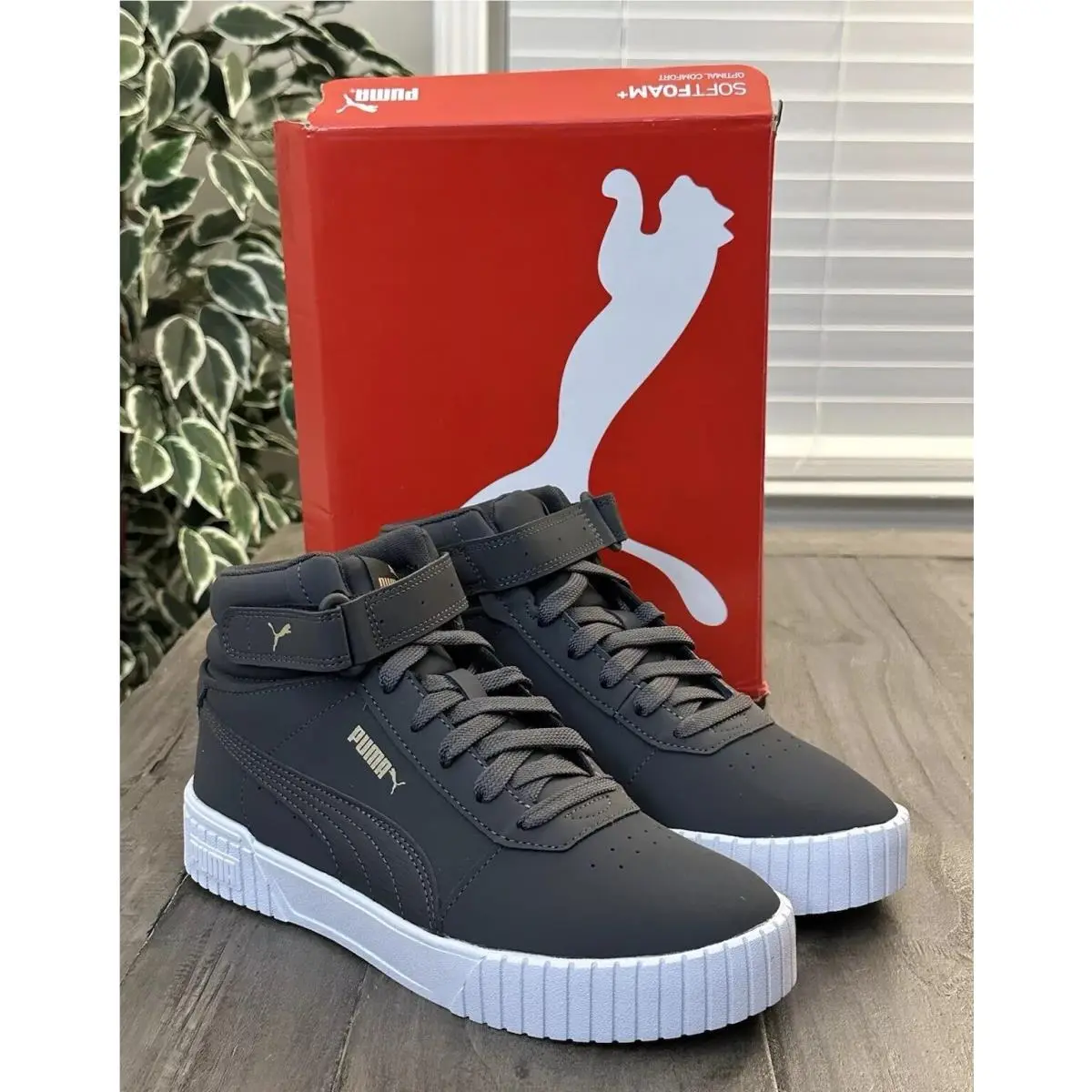Puma Carina 2.0 Lux High Top Womens Size 9.5 M Sneakers Casual Shoes 39123601