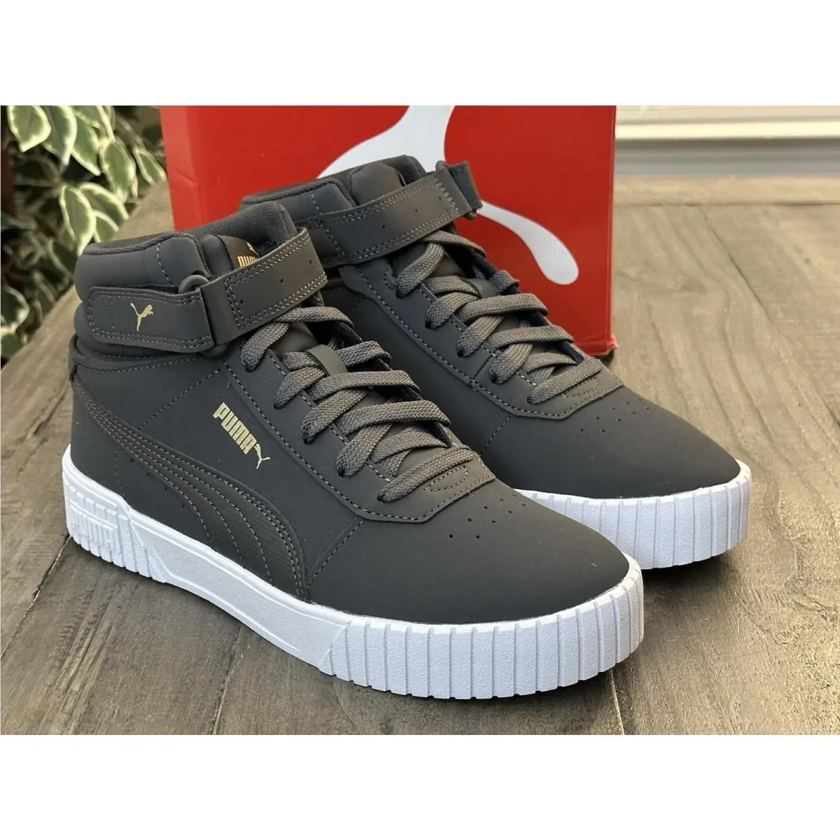Puma shoes - PUMA Carina 2.0 Lux High Top - 39123601 - Grey (UPC: 195552114401) 9