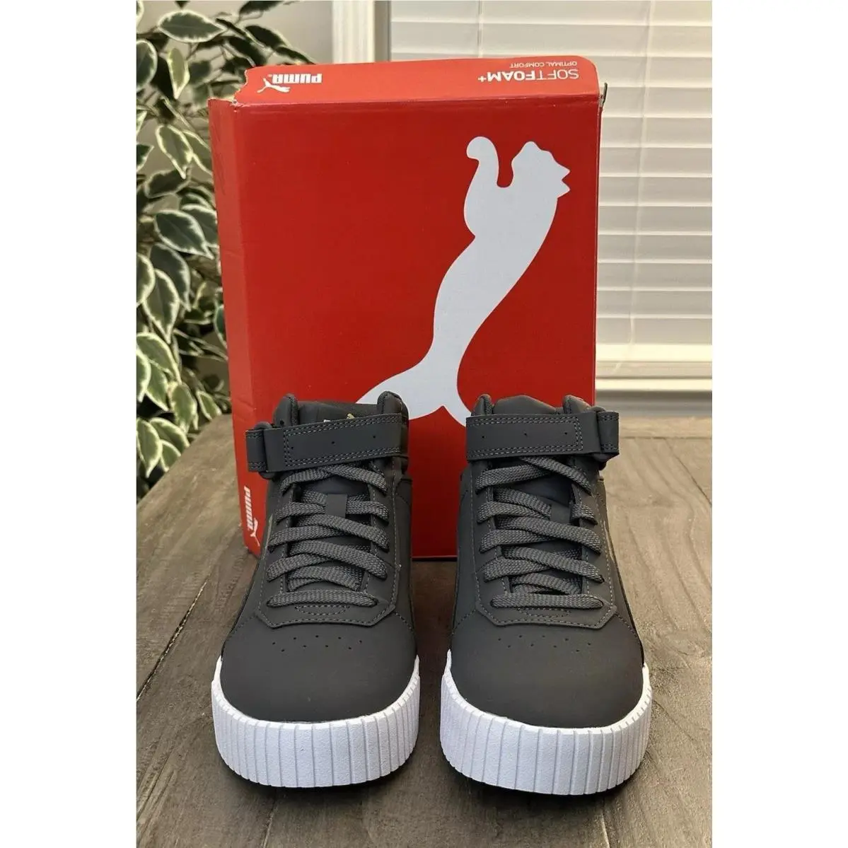 Puma shoes - PUMA Carina 2.0 Lux High Top - 39123601 - Grey (UPC: 195552114401) 1