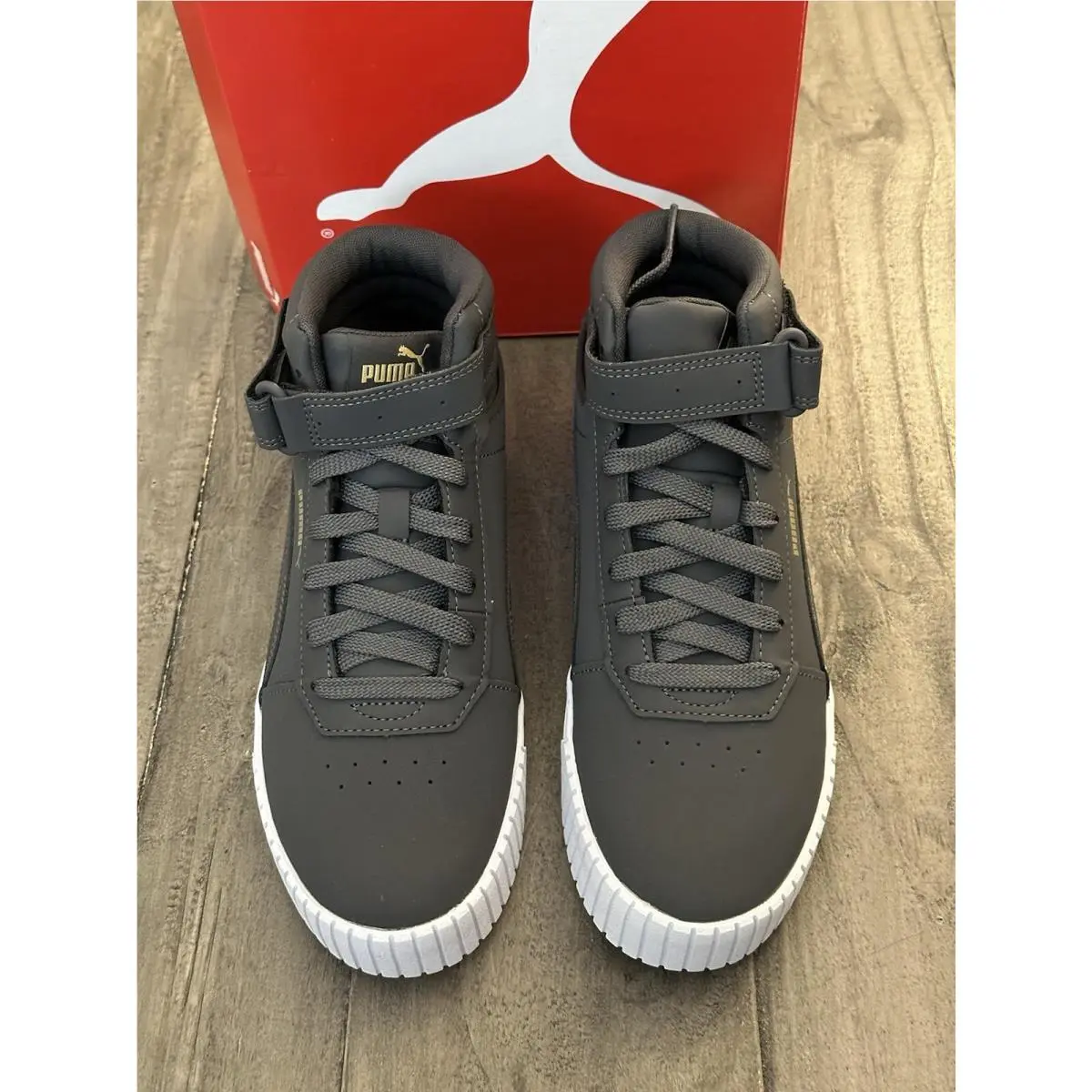 Puma shoes - PUMA Carina 2.0 Lux High Top - 39123601 - Grey (UPC: 195552114401) 2