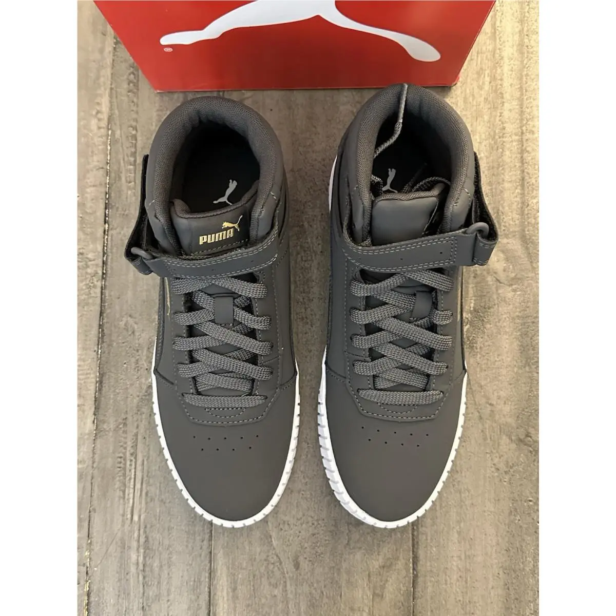 Puma shoes - PUMA Carina 2.0 Lux High Top - 39123601 - Grey (UPC: 195552114401) 3